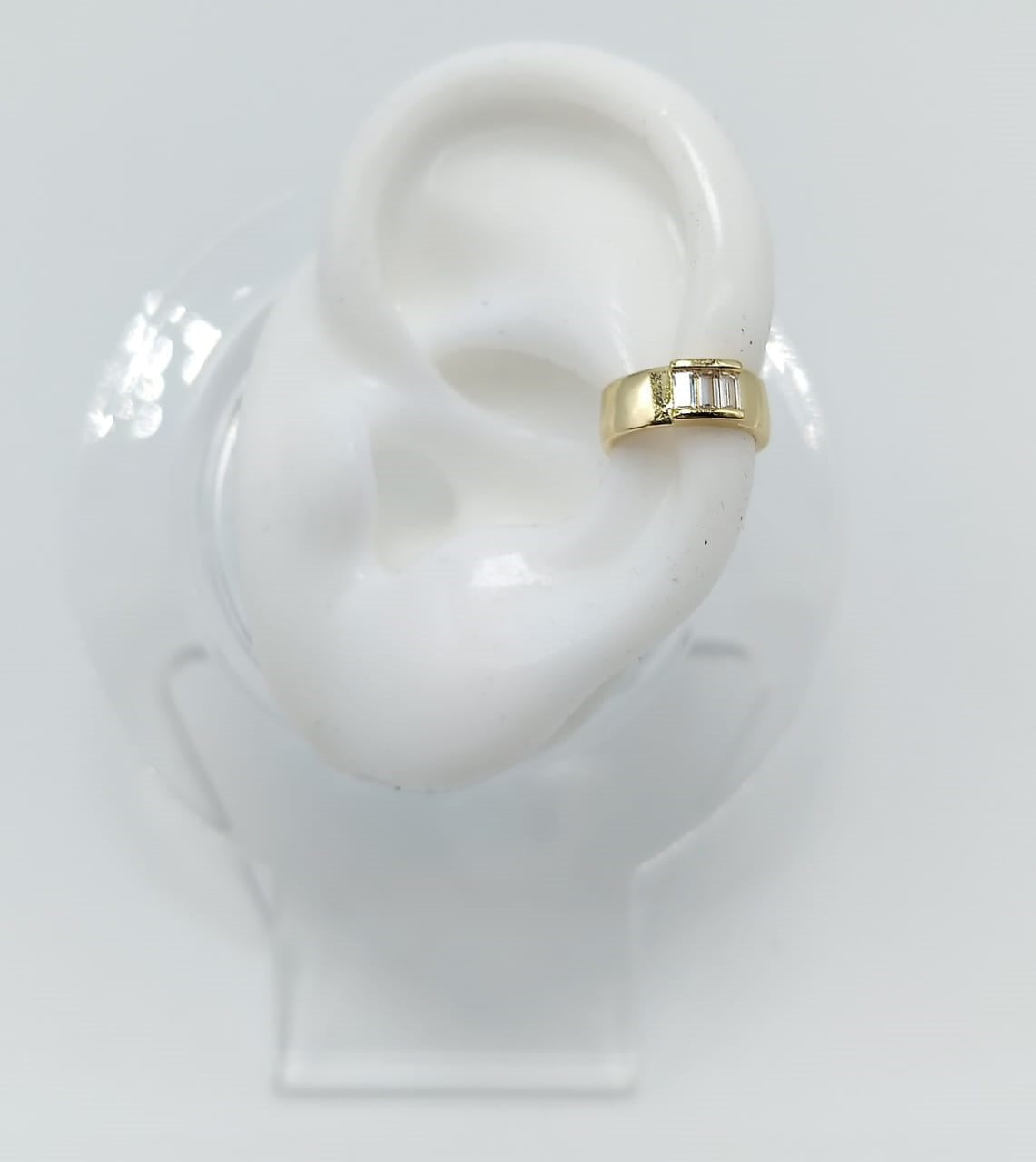 Ear Cuff rodinado dorado circones