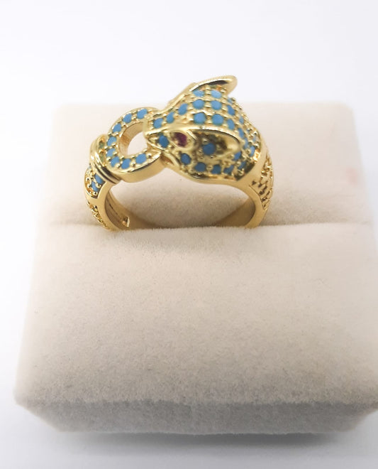 anillo rodinado jaguar