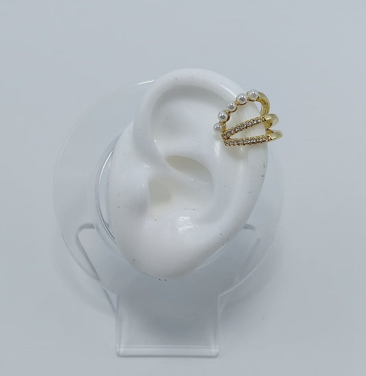 Ear Cuff rodinado dorado circones