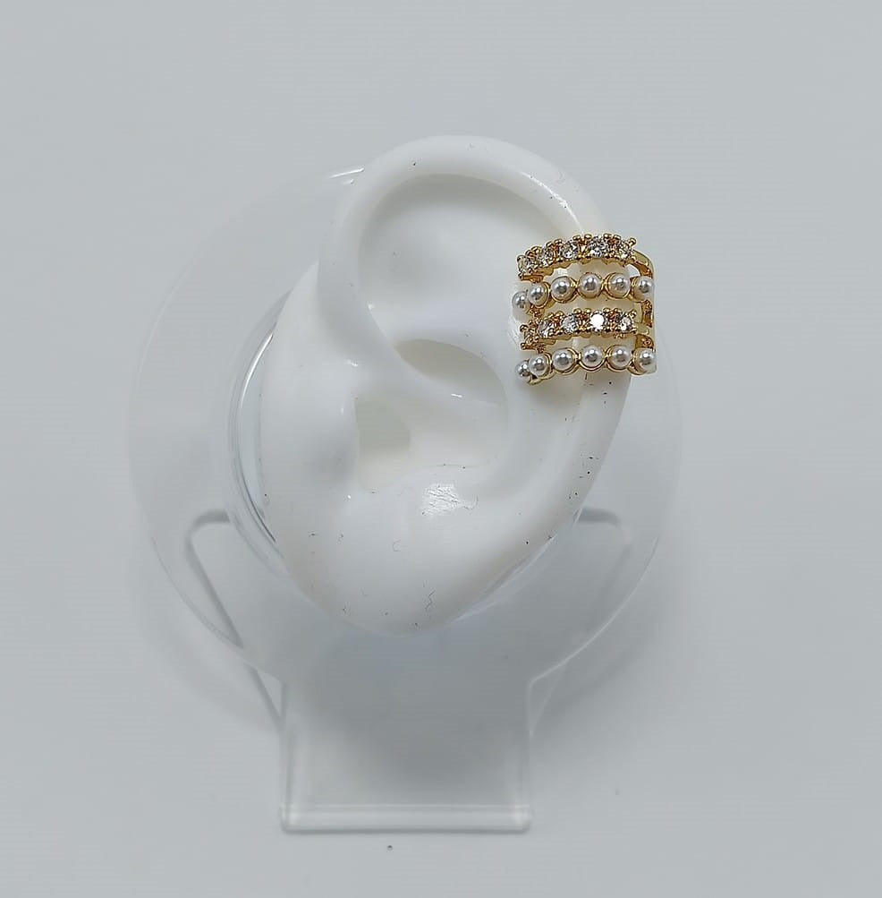 Ear Cuff rodinado dorado