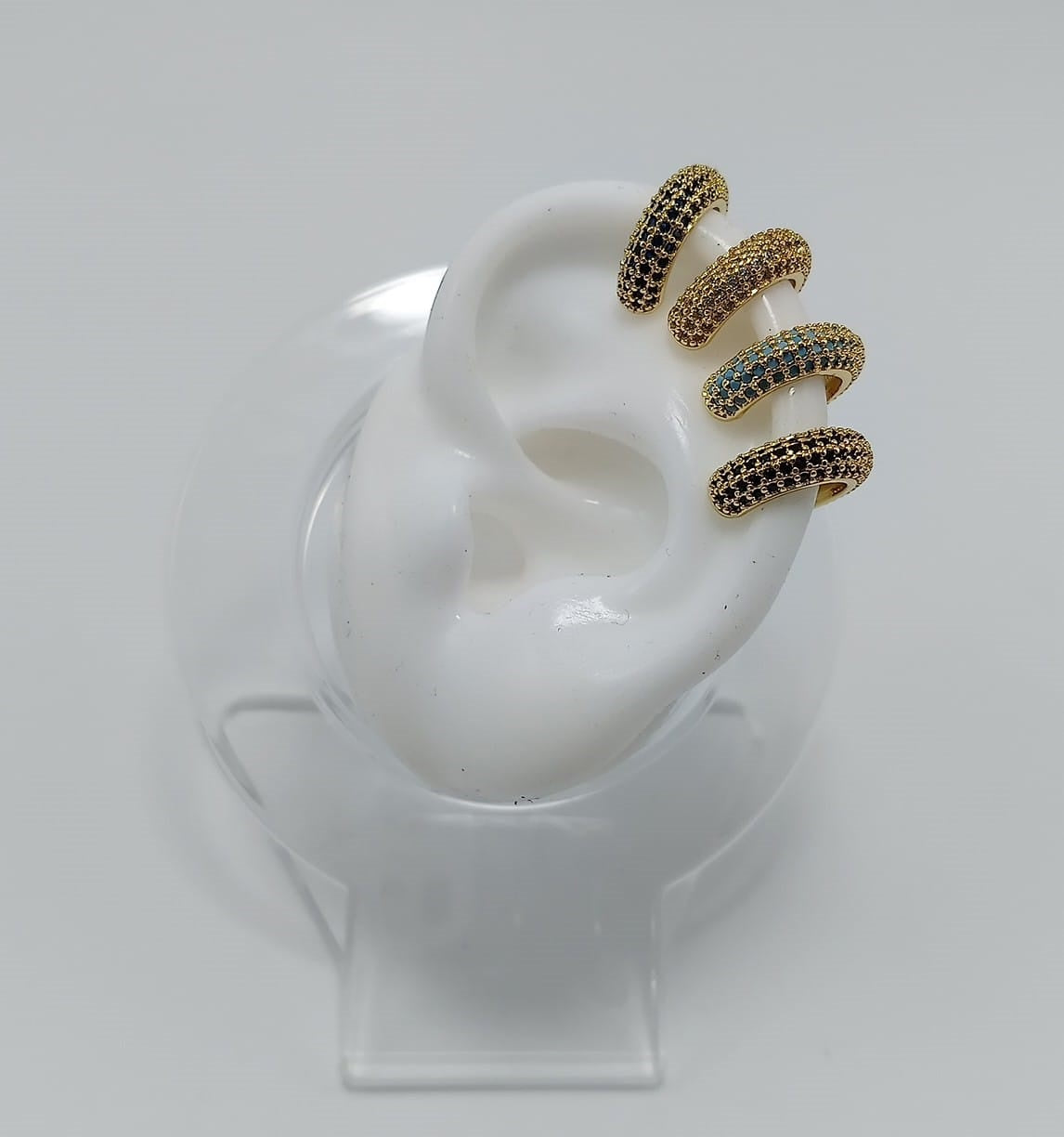 Ear Cuff rodinado dorado circones